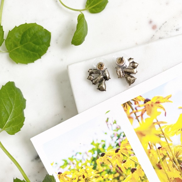 "Melinda" Earrings || Clear Crystal Statement - Picture 4 of 9